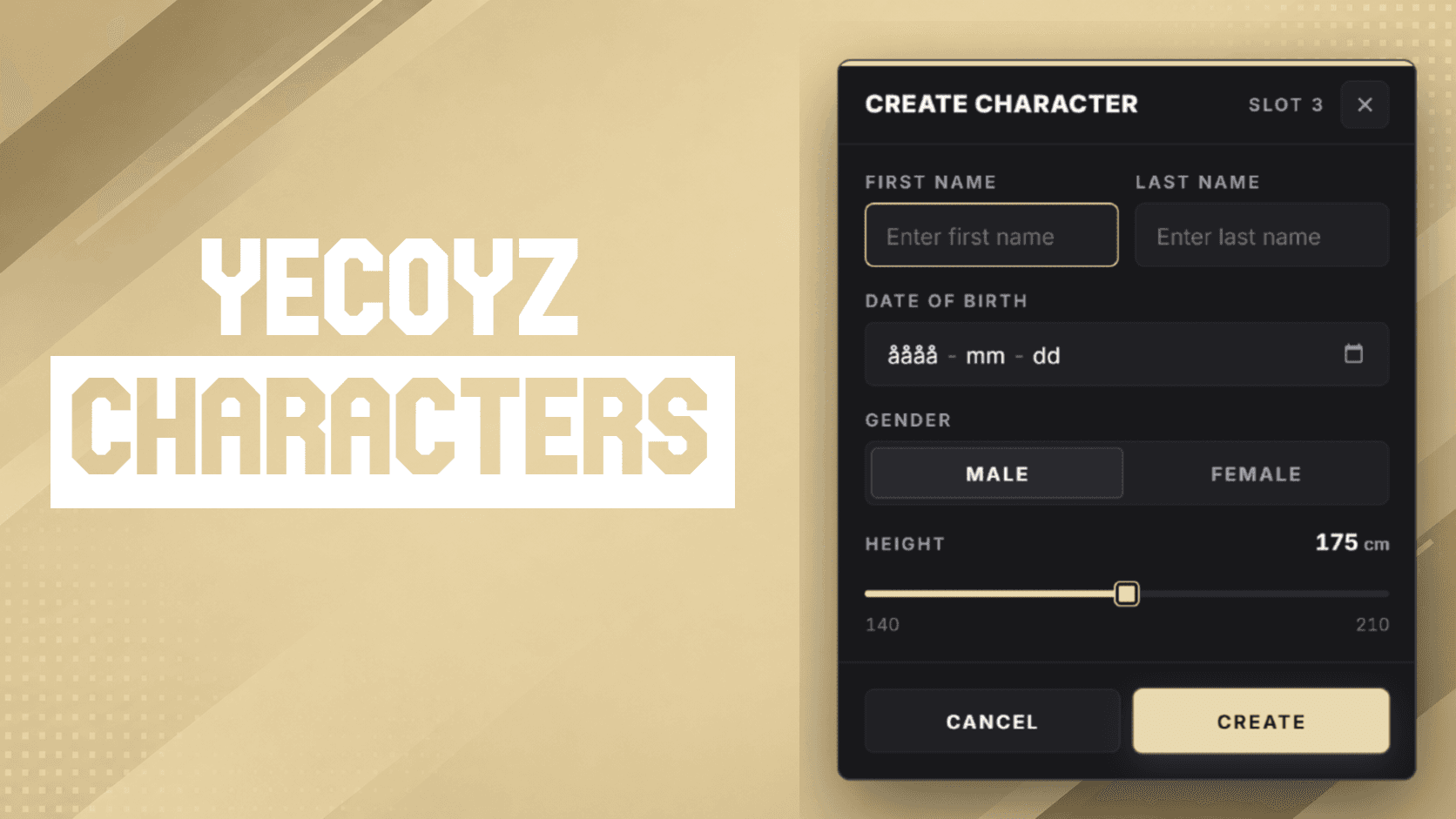 Yecoyz Characters